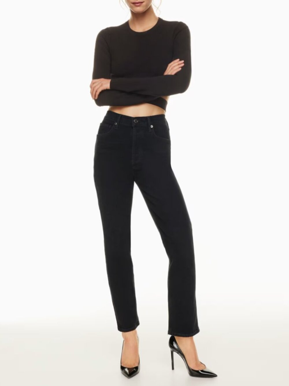 AGOLDE Riley Long Black Size 26